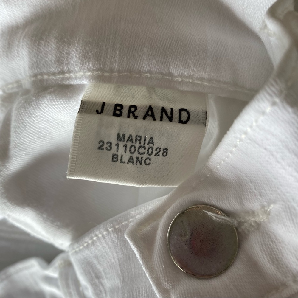 J Brand Maria High Rise White Skinny Jeans Size 29 - Picture 6 of 11